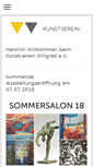 Mobile Screenshot of kunstverein-wiligrad.de